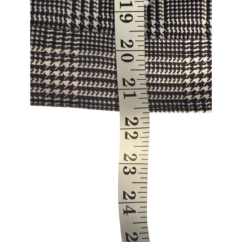 AG Adriano Goldschmied Evonne DSD Glen Plaid Button Front Jacket Black White S - Picture 6 of 8